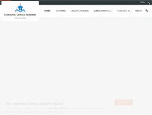 Tablet Screenshot of learninggeniusacademy.com